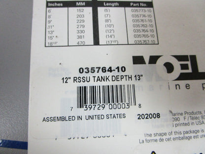 NEW OEM 035764-10 Moller Marine 12" Reed Switch Fuel Sender For 13" Tank 0720