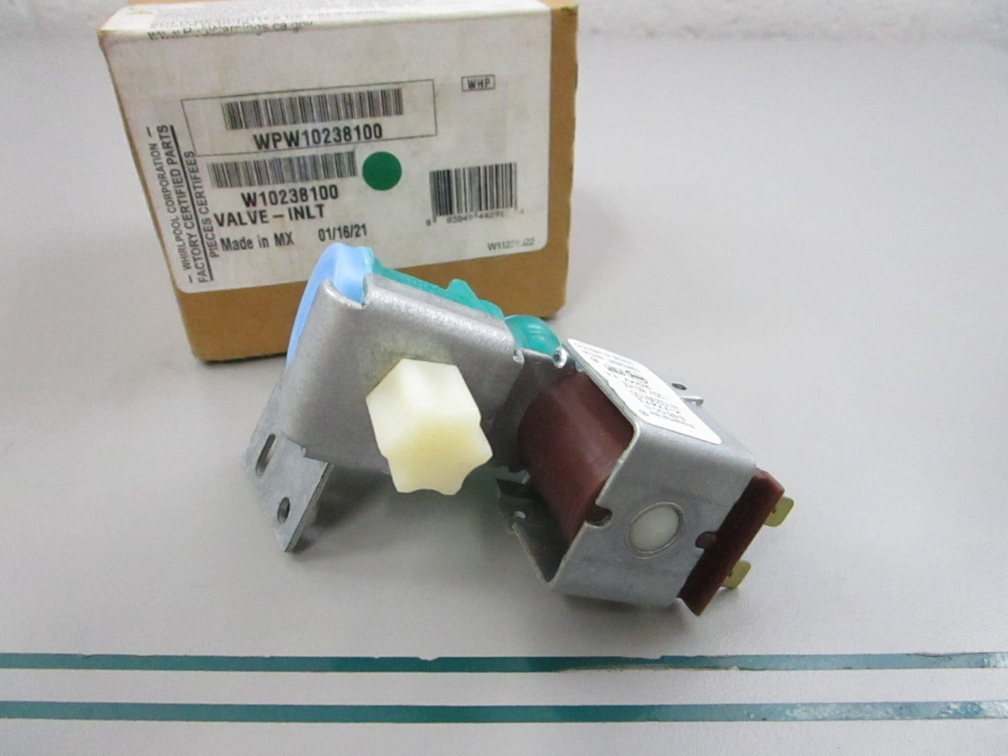NEW OEM W10238100 Whirlpool Inlet Valve 0810