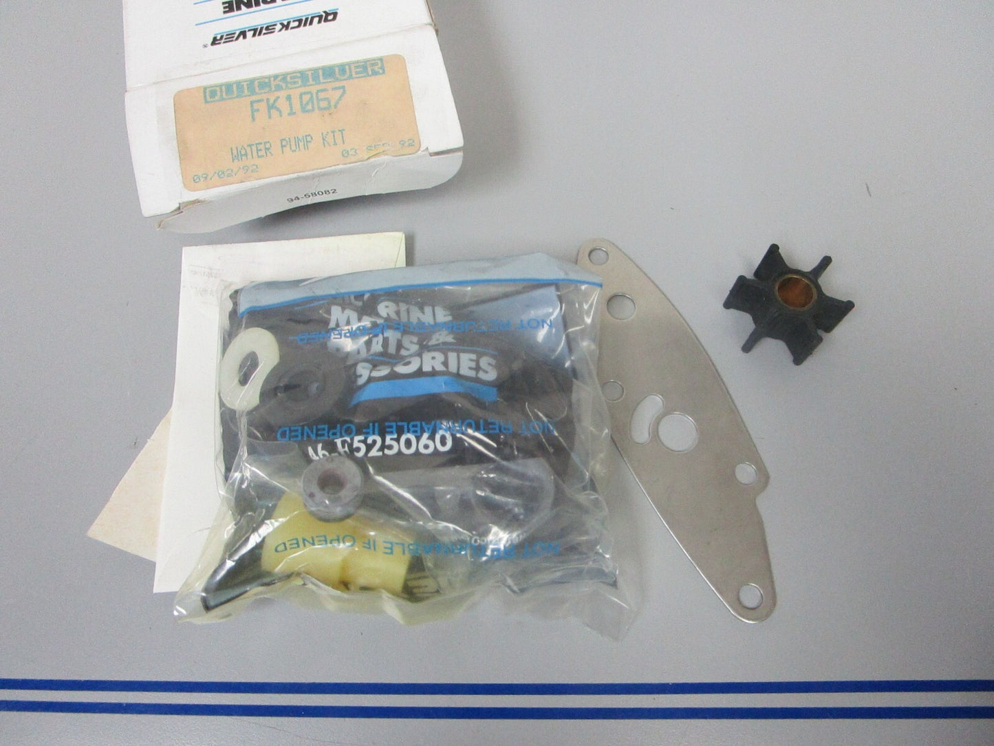 *NEW OEM* 0720 Mercury Quicksilver Complete Water Pump Kit FK1067