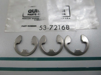 NEW OEM (LOT OF 3) 53-72168 Mercury Quicksilver Retaining Ring 0810
