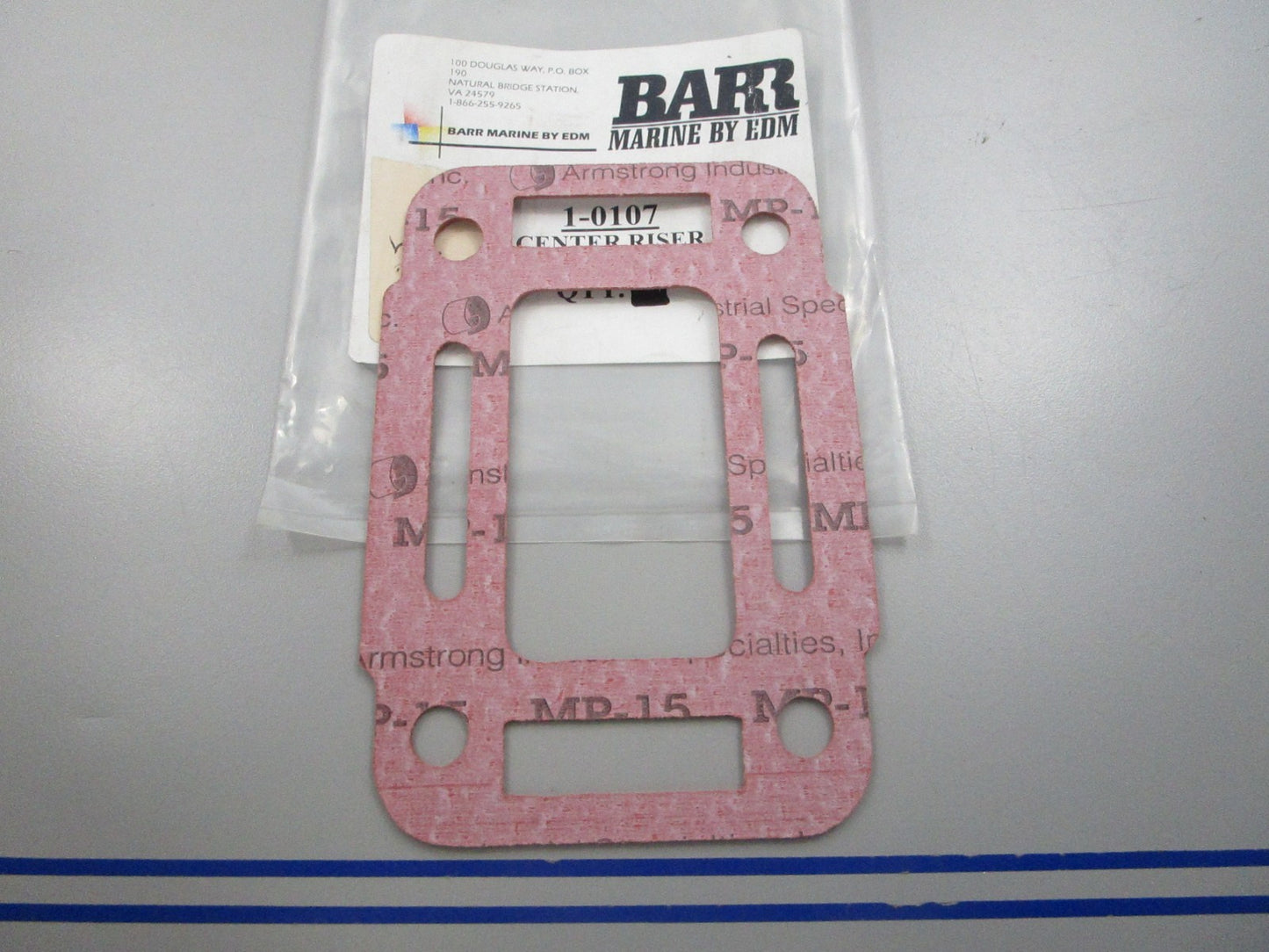 NEW 1-0107 Barr Center Riser Gasket 0810