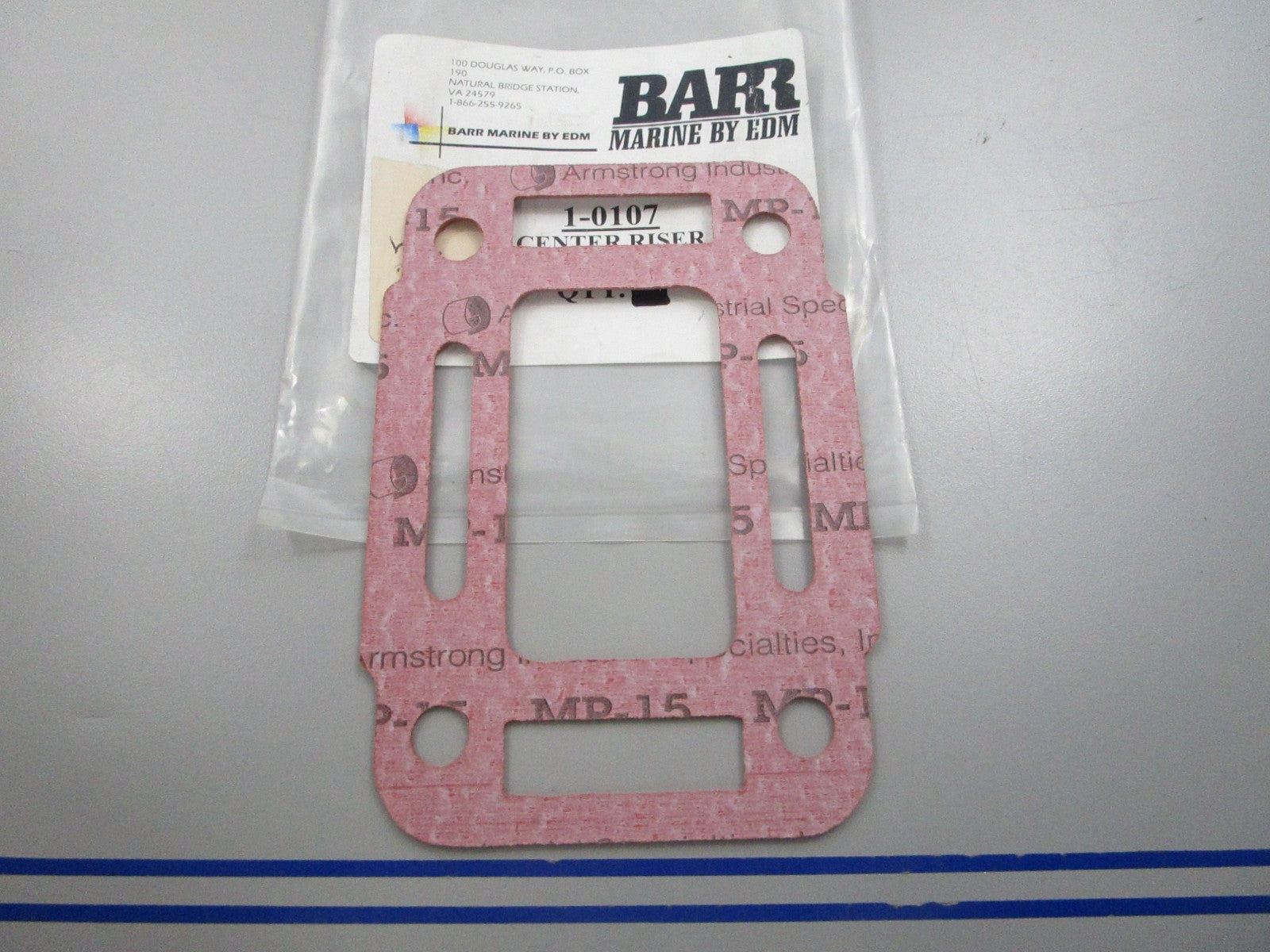 NEW 1-0107 Barr Center Riser Gasket 0810