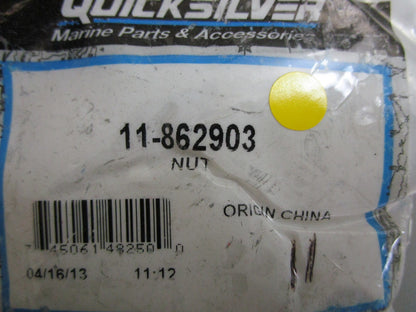 *NEW OEM* (LOT OF 2) 0810 Mercury Quicksilver Nut 11-862903