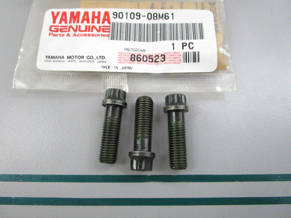 NEW OEM (LOT OF 3) 90109-08M61-00 Yamaha Bolt 0810