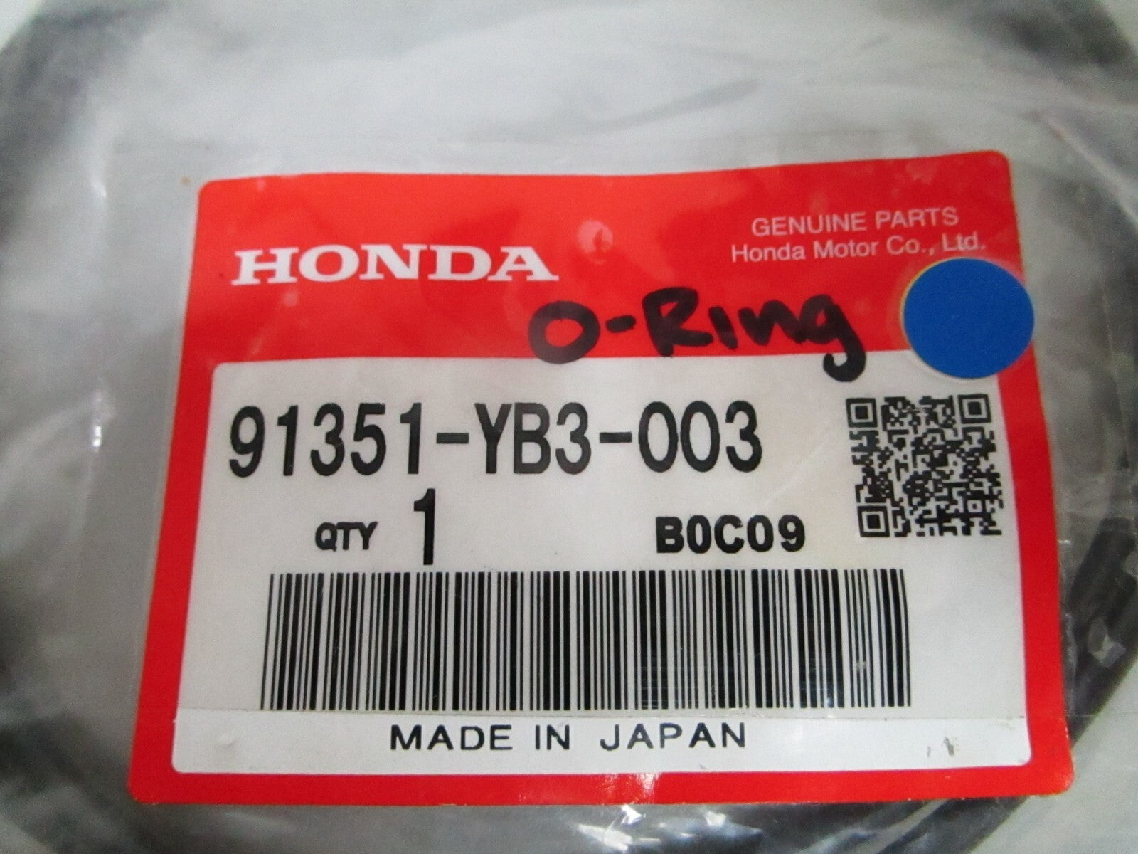 *NEW OEM* 0810 Honda O-Ring 91351-YB3-003