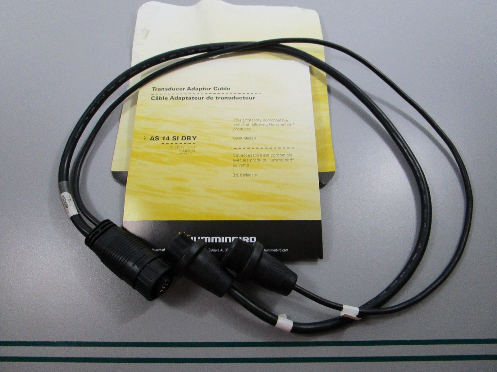NEW 720083-1 Humminbird Transducer Adaptor "Y" Cable AS 14 SI DBY 0810