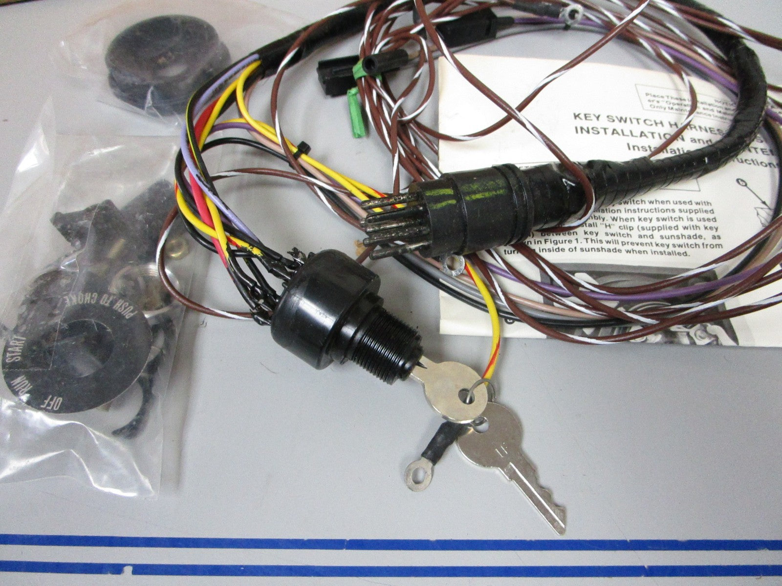 *NEW OEM* 0720 Mercury Quicksilver Ignition Key & Harness Assembly 90315A2