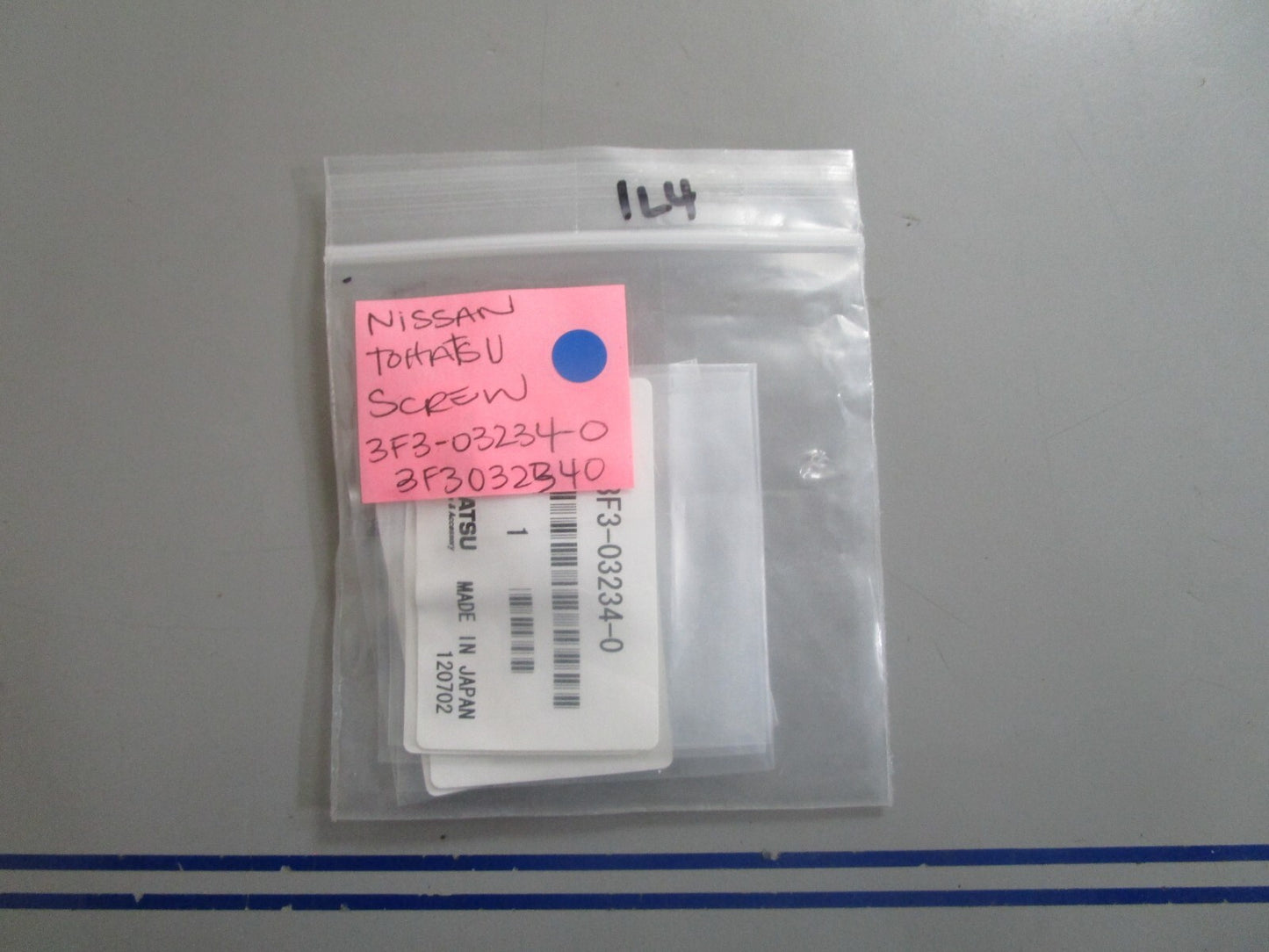 *NEW OEM* (LOT OF 4) 0810 Tohatsu Nissan Screw 3F3-03234-0 3F3032340