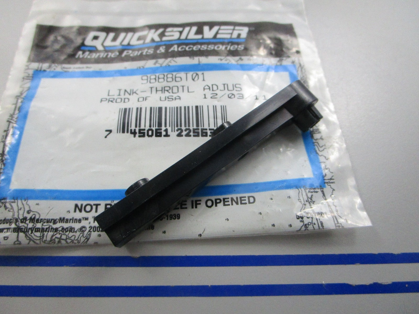 NEW OEM 98886T01 Mercury Quicksilver Throttle Adjust Link 0810