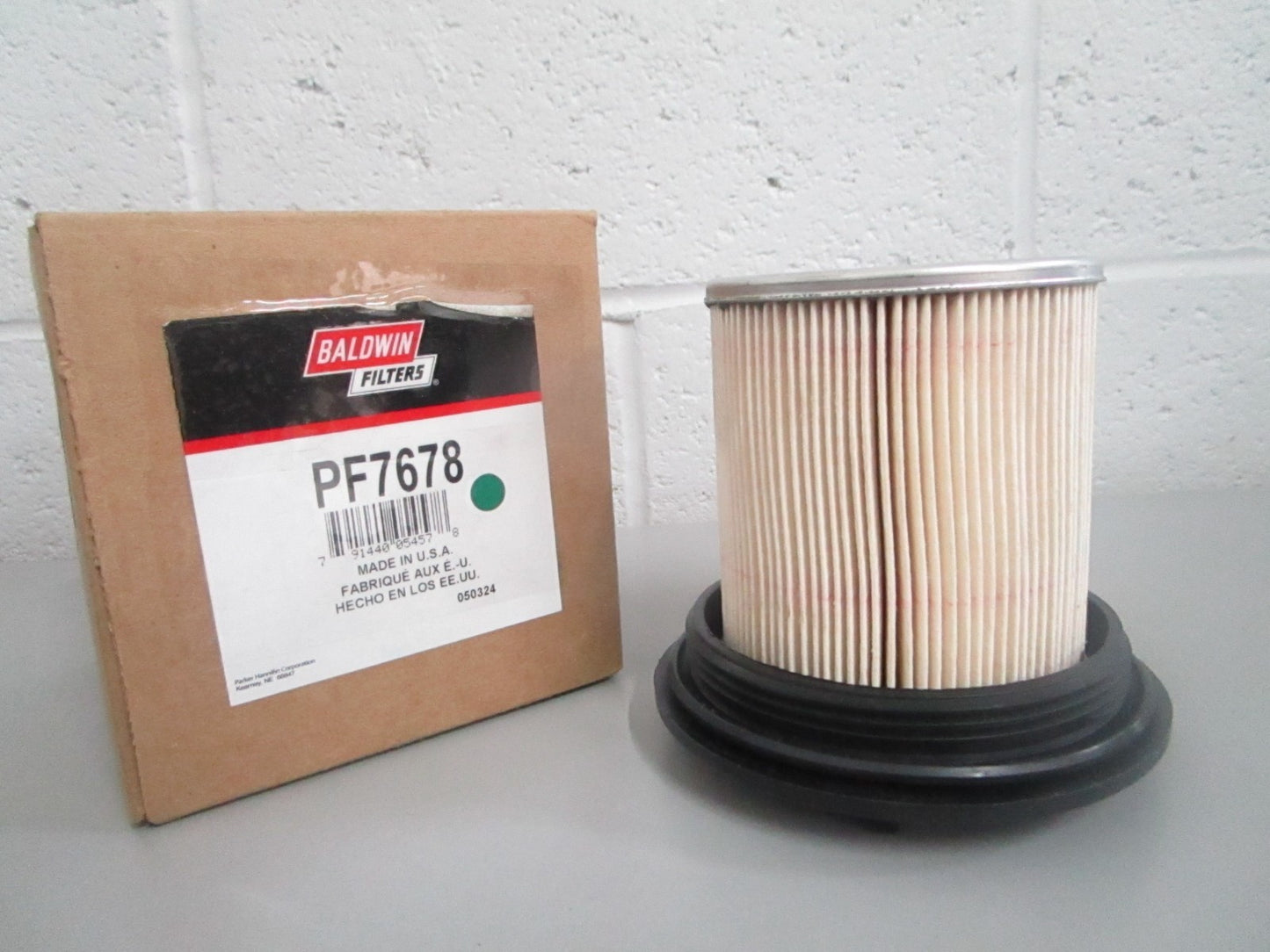 Baldwin NEW Fuel Filter Element PF7678 w/ Lid Ford F4TZ-9N184-A Light Duty 0820