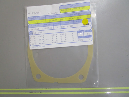 *NEW OEM* 0810 OMC Johnson Evinrude .004" Tan Shim 911679 0911679