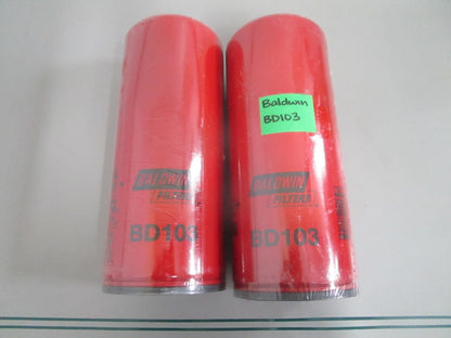 Baldwin BD103 Dual-Flow Lube Spin-On Oil Filter Cummins HD LOT OF 2 NEW 0820