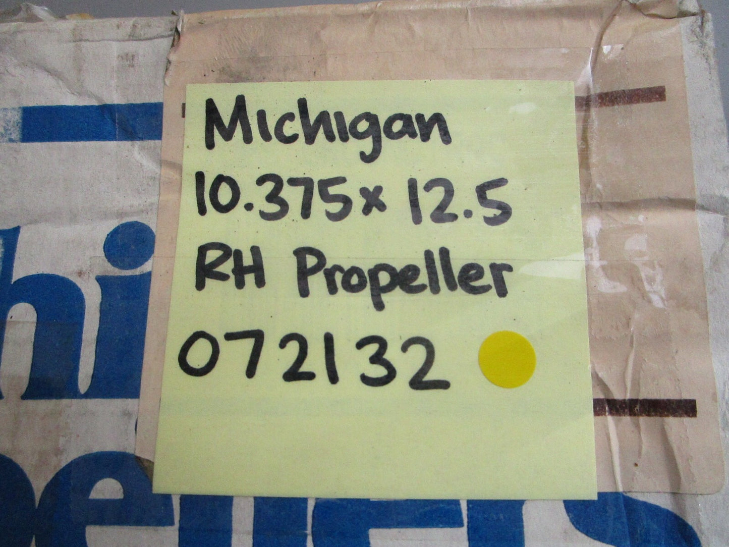 *NEW* 0820 Michigan 10.375 × 12.5 RH Propeller 072132 AMC-394