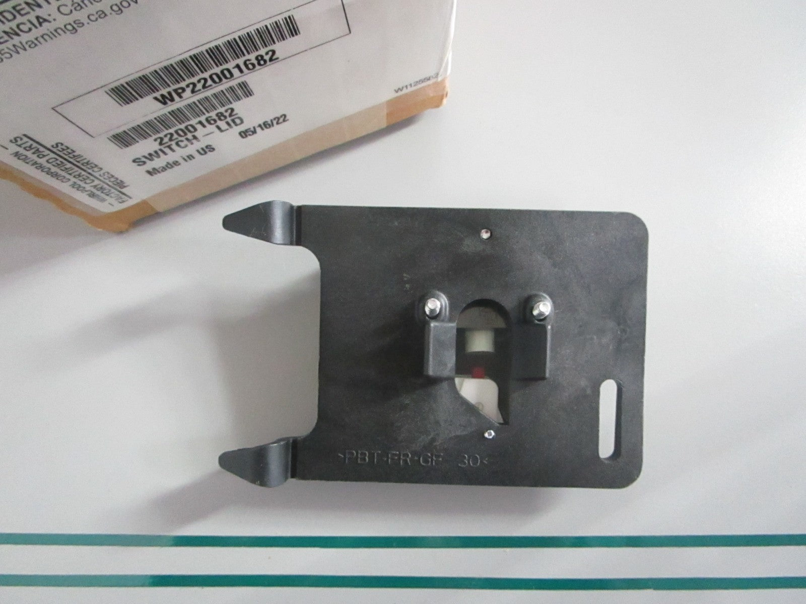 NEW OEM WP22001682 Whirlpool Dishwasher Kid Switch 0820