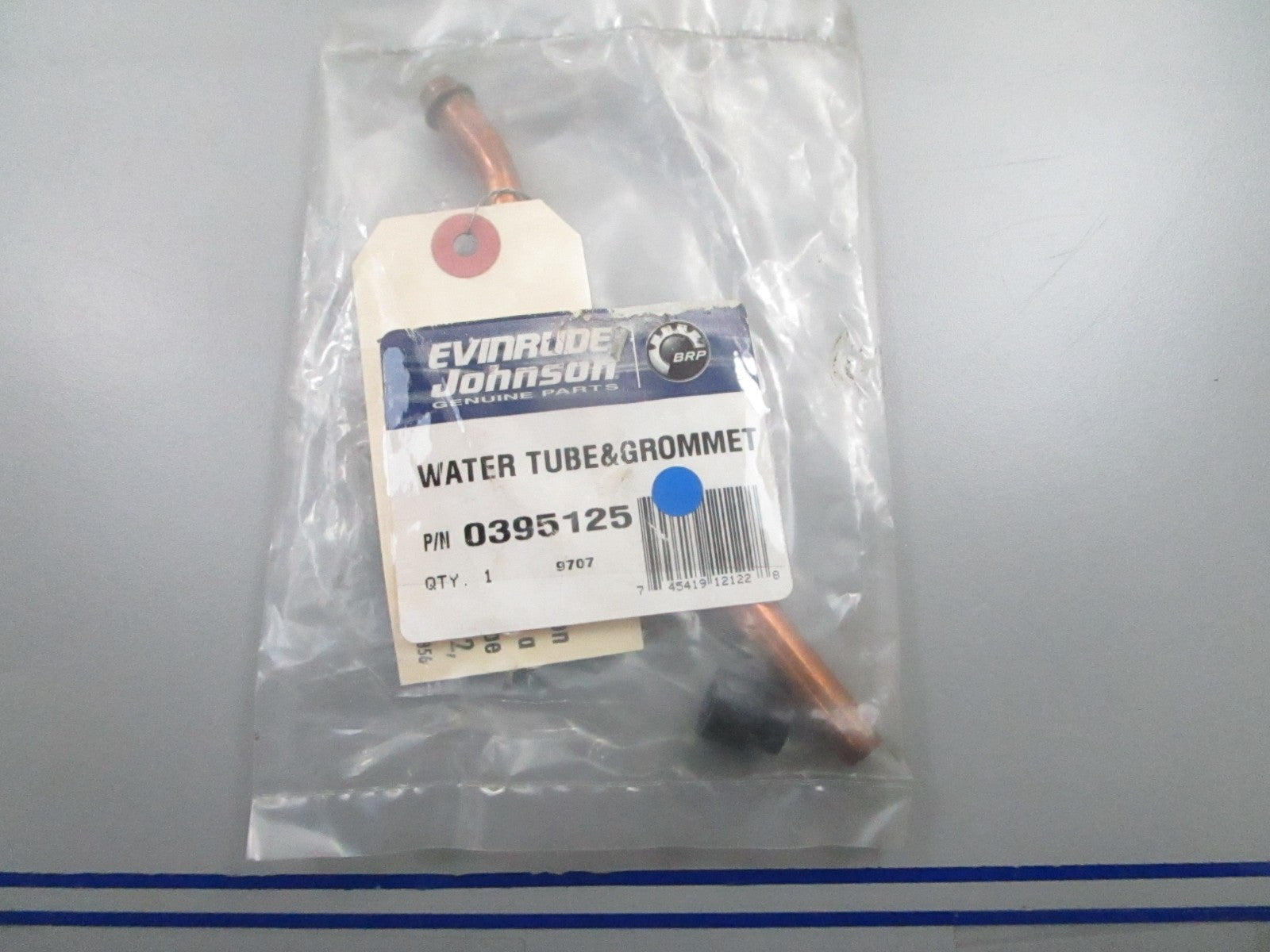 *NEW OEM* 0840 OMC Johnson Evinrude Water Tube and Grommet 0395125 395125