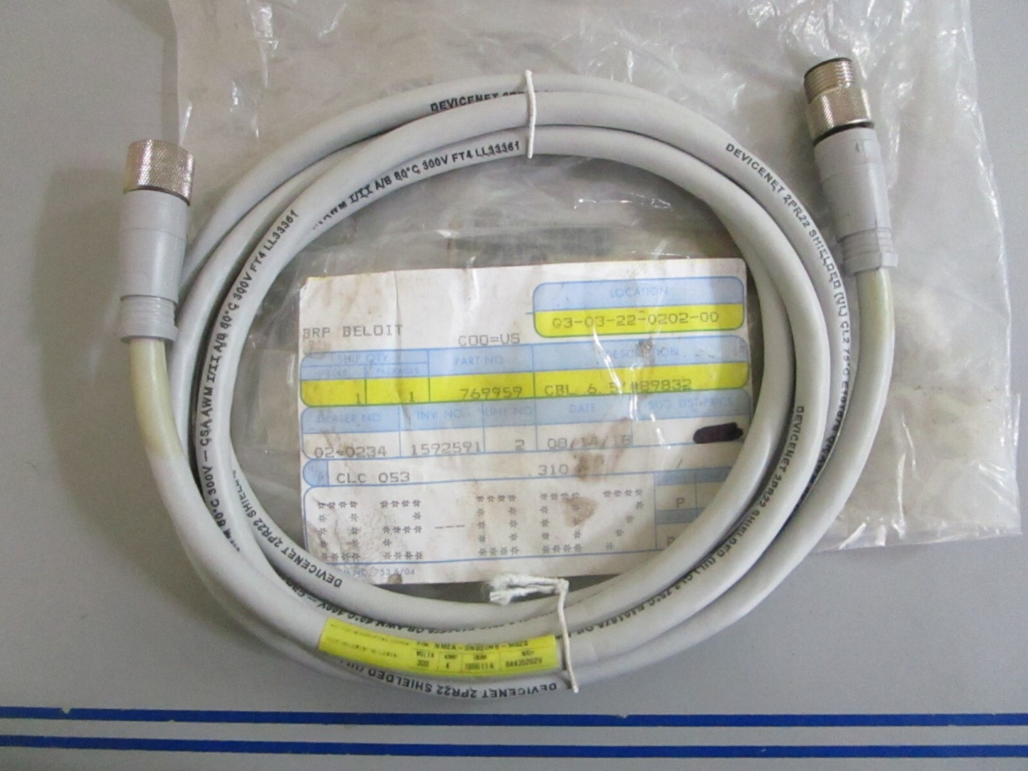 *NEW OEM* 0820 OMC Johnson Evinrude 6.5' Cable 769959 0769959