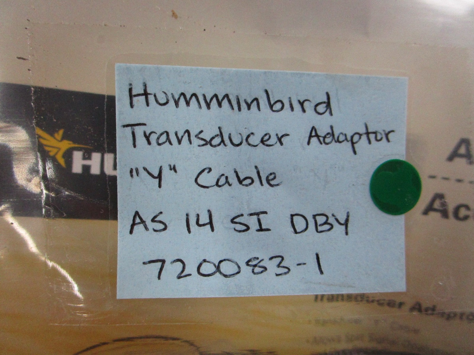 NEW 720083-1 Humminbird Transducer Adaptor "Y" Cable AS 14 SI DBY 0810