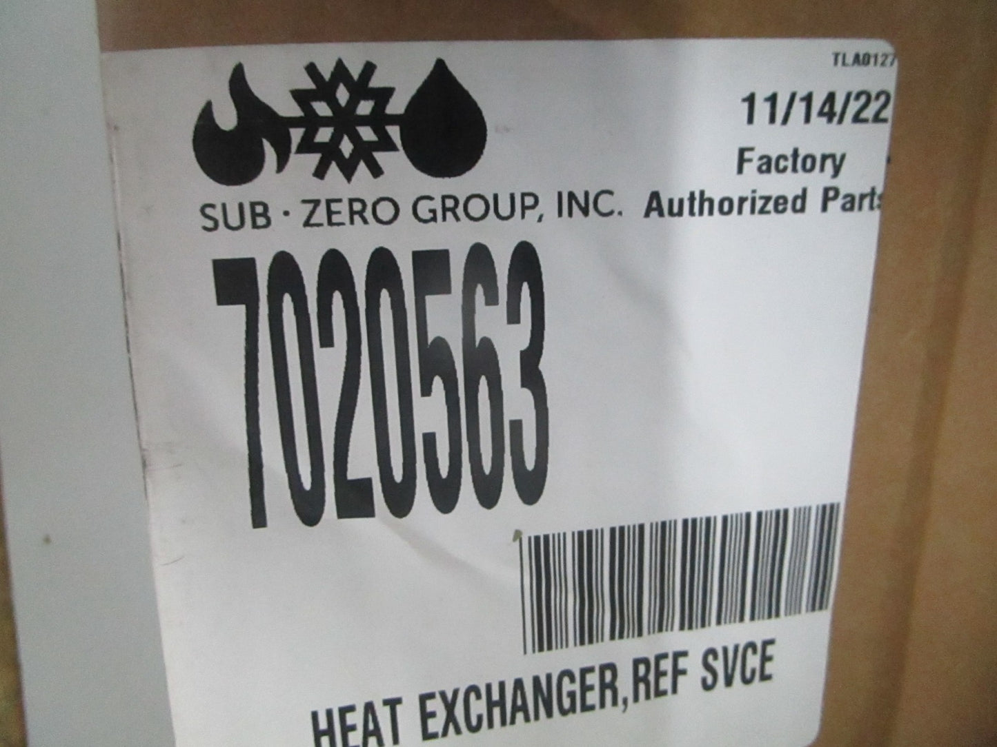 *NEW OEM* 0820 Sub-Zero Heat Exchanger 7020563