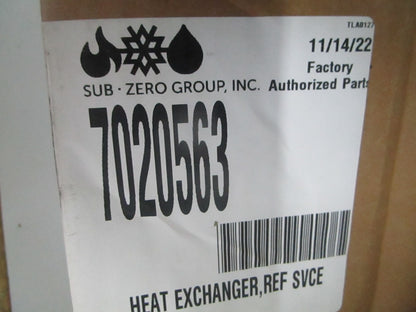 *NEW OEM* 0820 Sub-Zero Heat Exchanger 7020563
