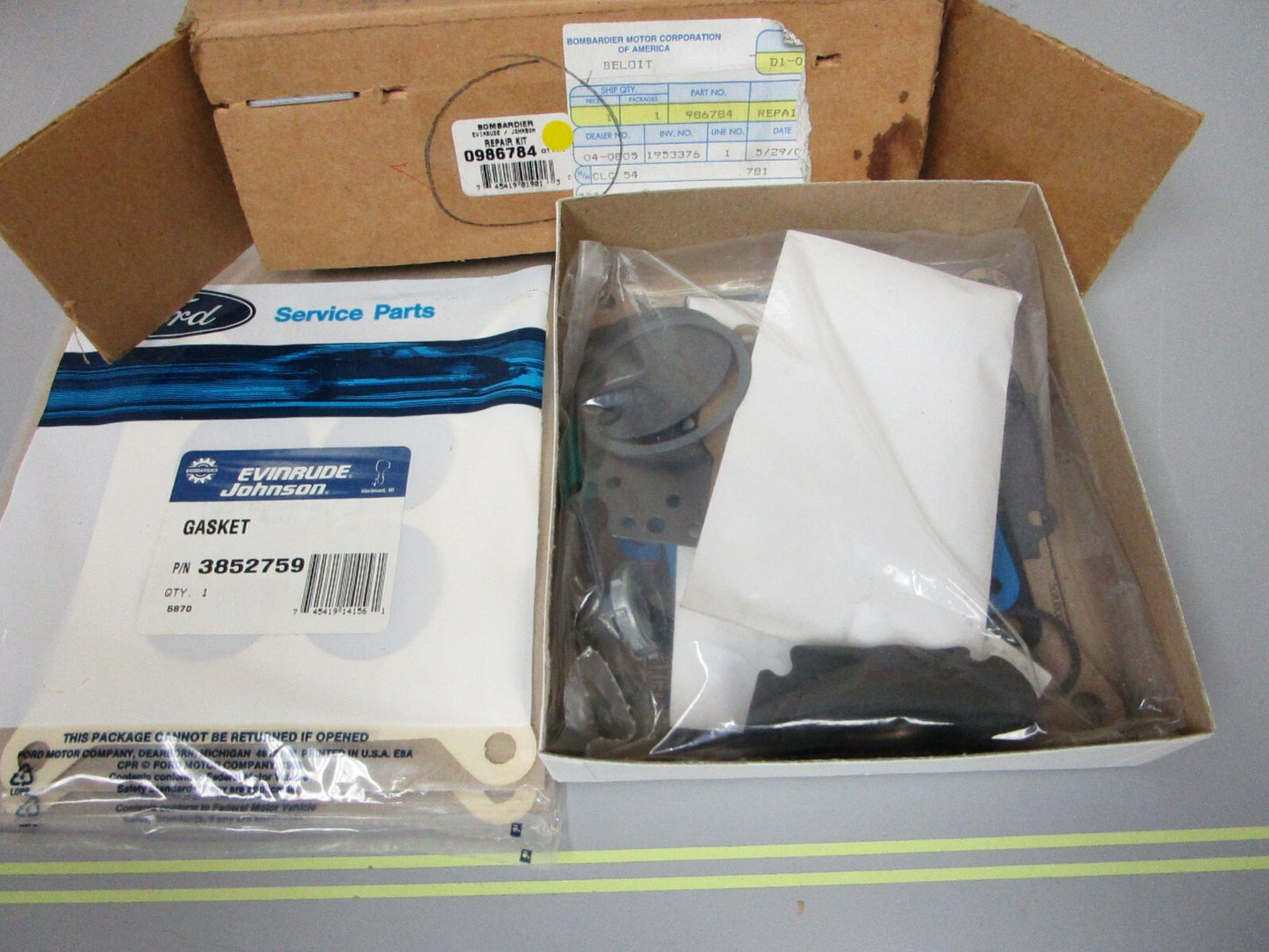 *NEW OEM* 0720 OMC Johnson Evinrude Carburetor Repair Kit 986784 0986784