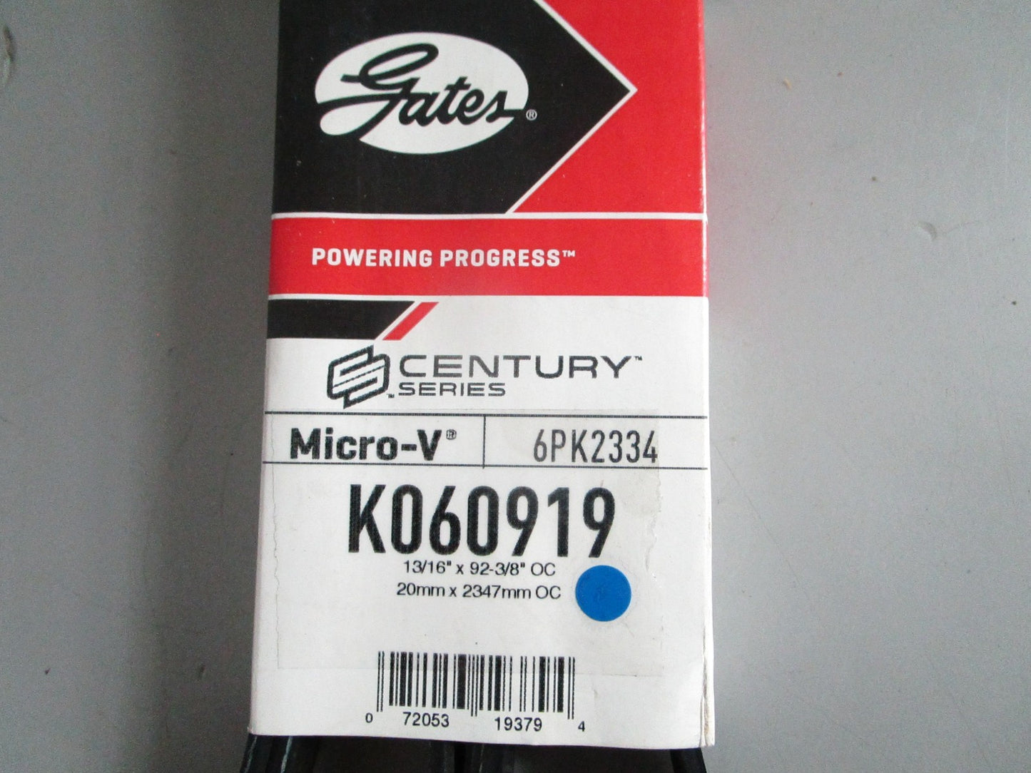 NEW K060919 Gates Century Series Micro-V Serpentine Belt 0820