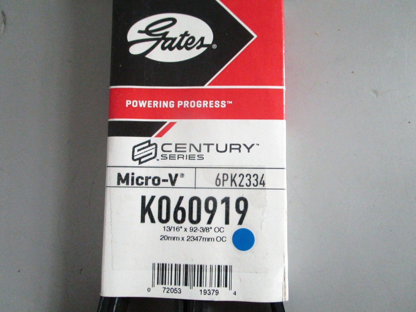 NEW K060919 Gates Century Series Micro-V Serpentine Belt 0820