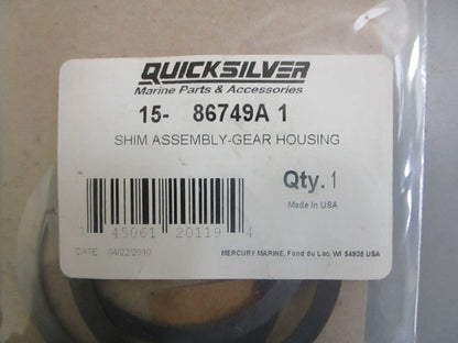 *NEW OEM* 0810 Mercury Quicksilver Shim Set 15-86749A1