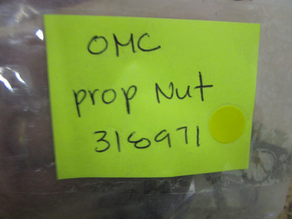 *NEW OEM* (LOT OF 2) 0750 OMC Johnson Evinrude PROP NUT 318971 0318971