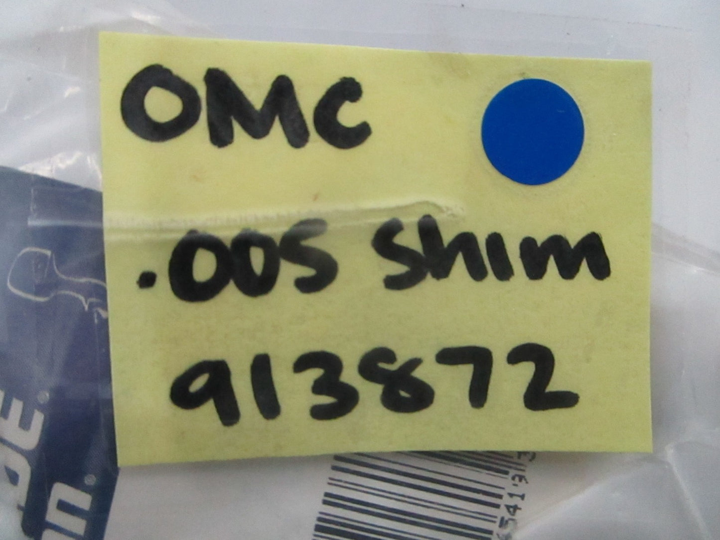 *NEW OEM* (LOT OF 2) 0810 OMC Johnson Evinrude .005 Shim 913872 0913872