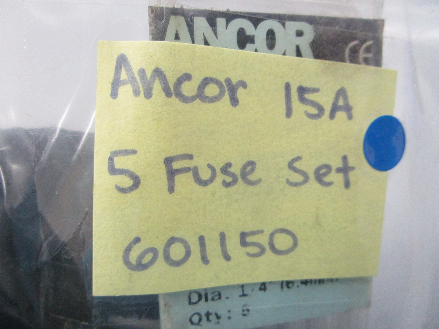 NEW 601150 Ancor 15A 5 Fuse Set 0810