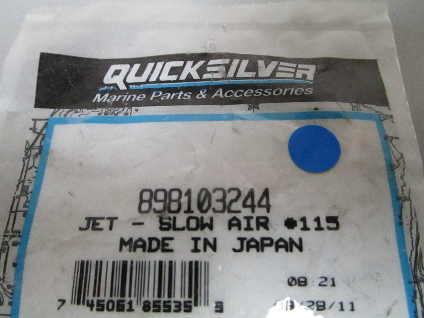 *NEW OEM* 0810 Mercury Quicksilver Slow Air #115 Jet 898103244
