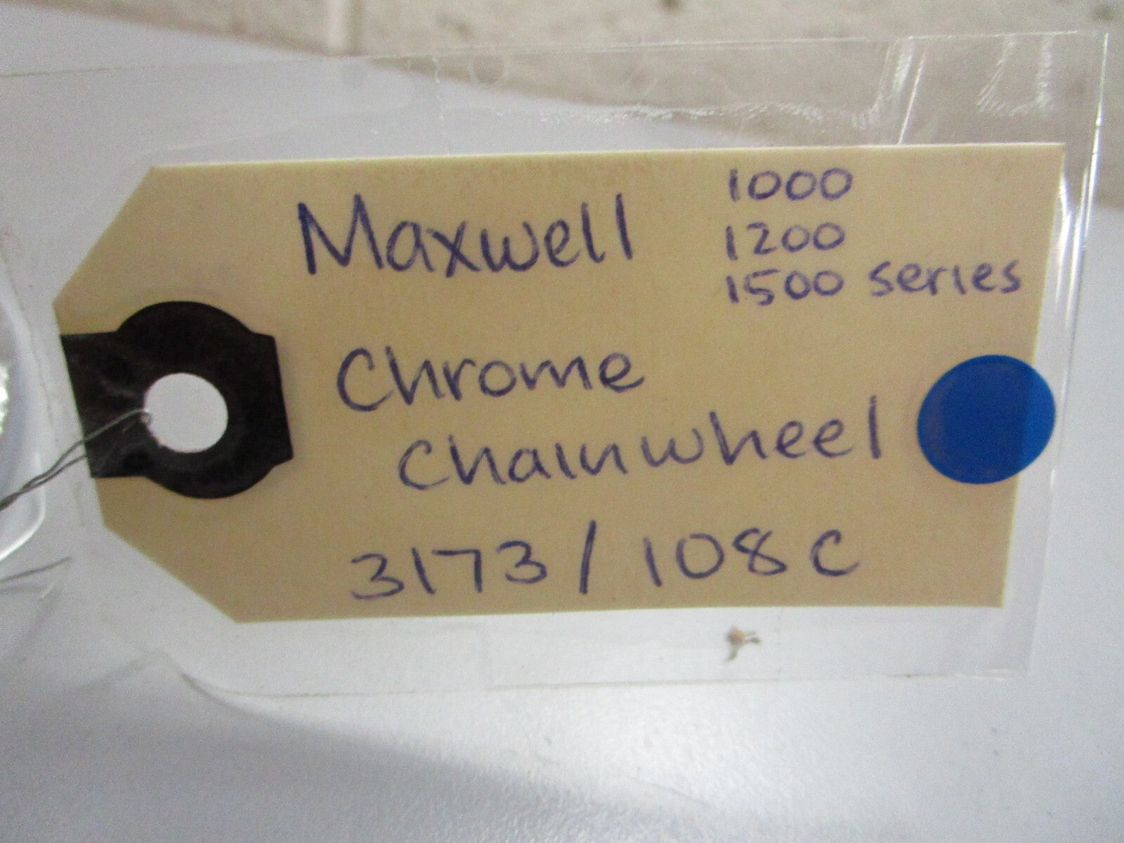 *NEW* 0820 Maxwell 1000, 1200, 1500 Series Chrome Chainwheel 3173/108C