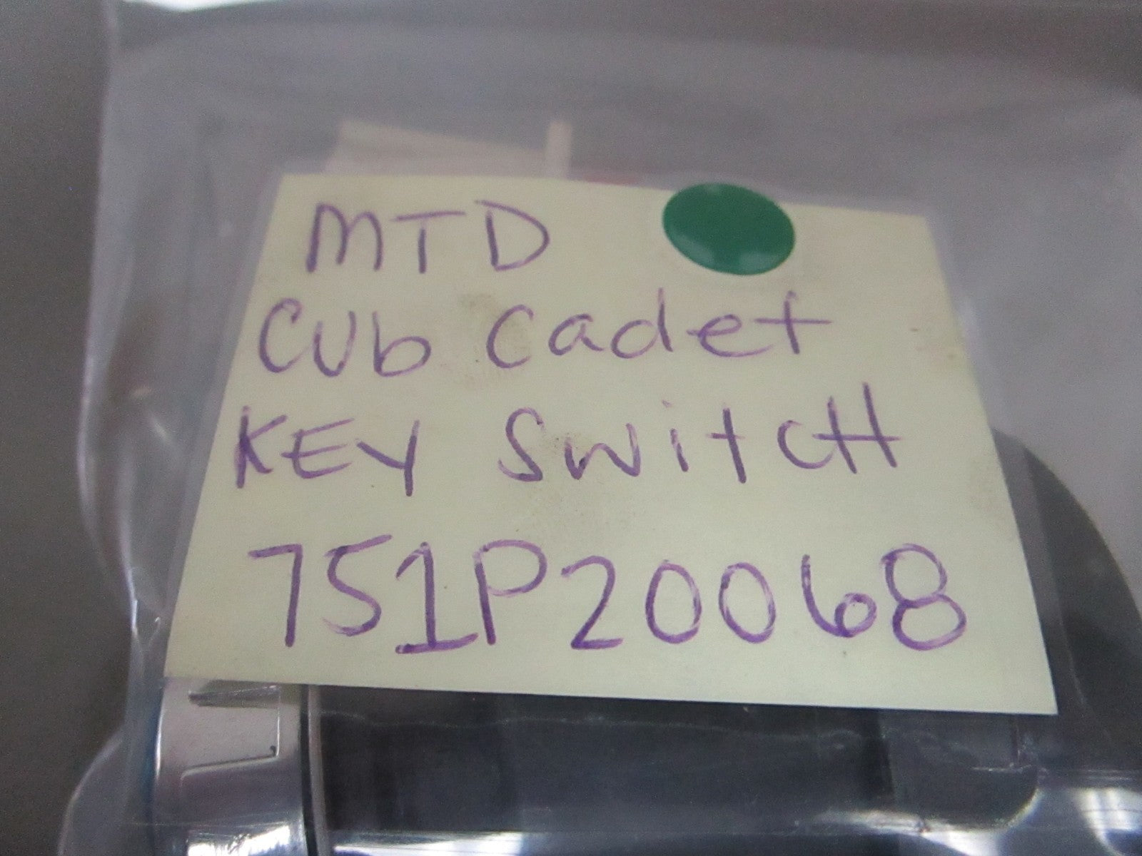 NEW OEM 751P20068 MTD Cub Cadet Key Switch 0810