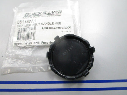 NEW OEM Mercury Quicksilver 881137A1 Handle Hub Cap w/ Decal 0810