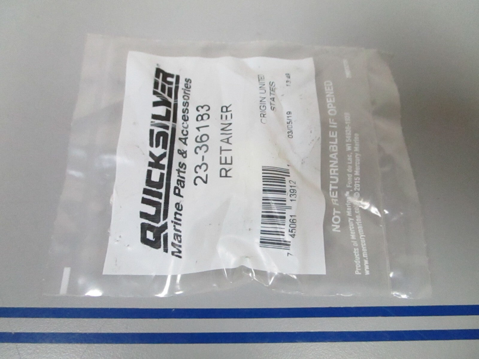 *NEW OEM* (LOT OF 2) 0810 Mercury Quicksilver Retainer 23-36183