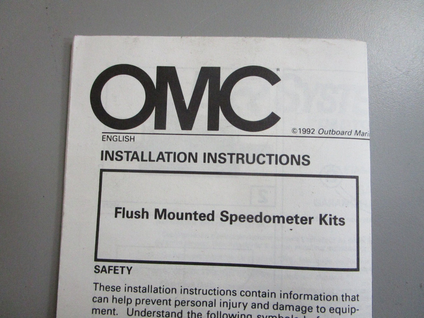 *NEW OEM* 0820 OMC Tech Series 0-90MPH Speedometer 174820 0174820