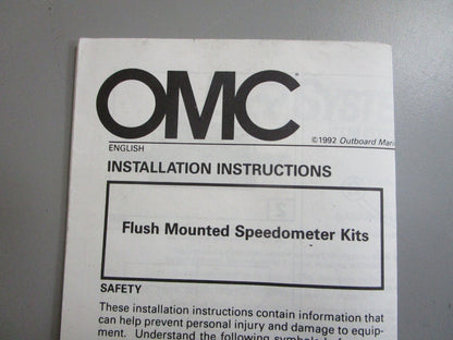 *NEW OEM* 0820 OMC Tech Series 0-90MPH Speedometer 174820 0174820