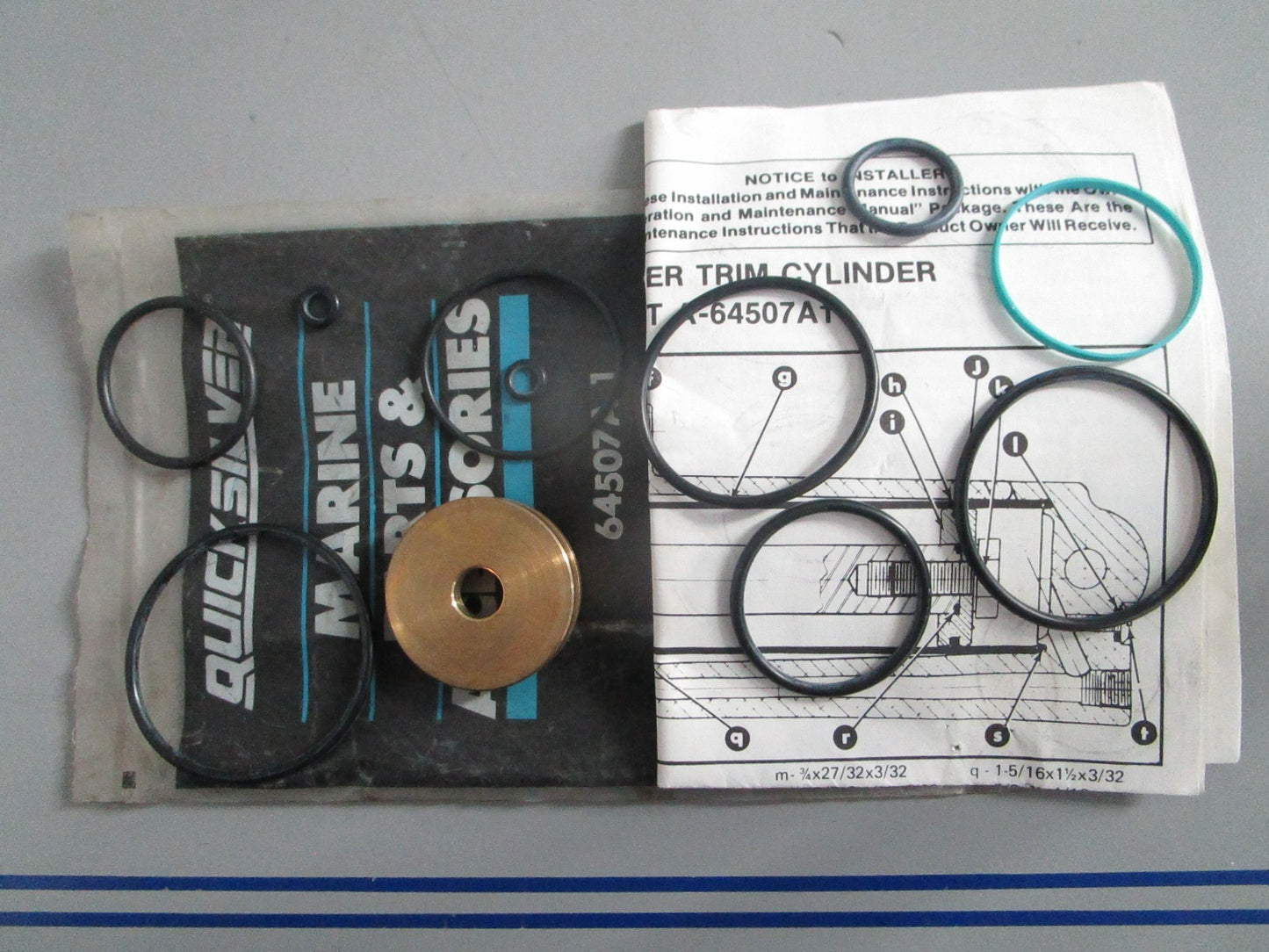 NEW OEM 64507A1 Mercury Quicksilver Repair Kit 0820