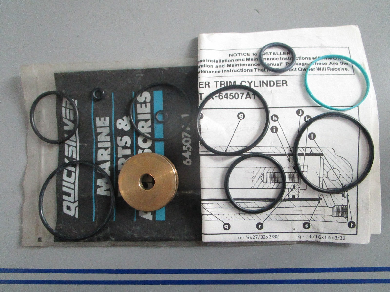 NEW OEM 64507A1 Mercury Quicksilver Repair Kit 0820