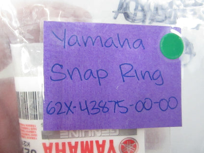 NEW OEM 62X-43875-00-00 Yamaha Snap Ring 0810