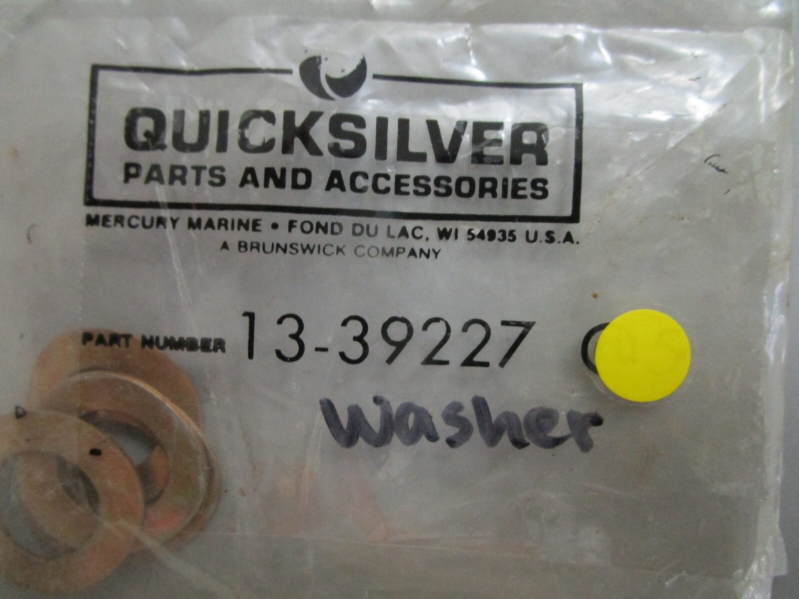 *NEW OEM* (LOT OF 5) 0810 Mercury Quicksilver Washer 13-39227