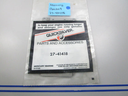 NEW OEM 27-41418 Mercury Quicksilver Gasket 0810