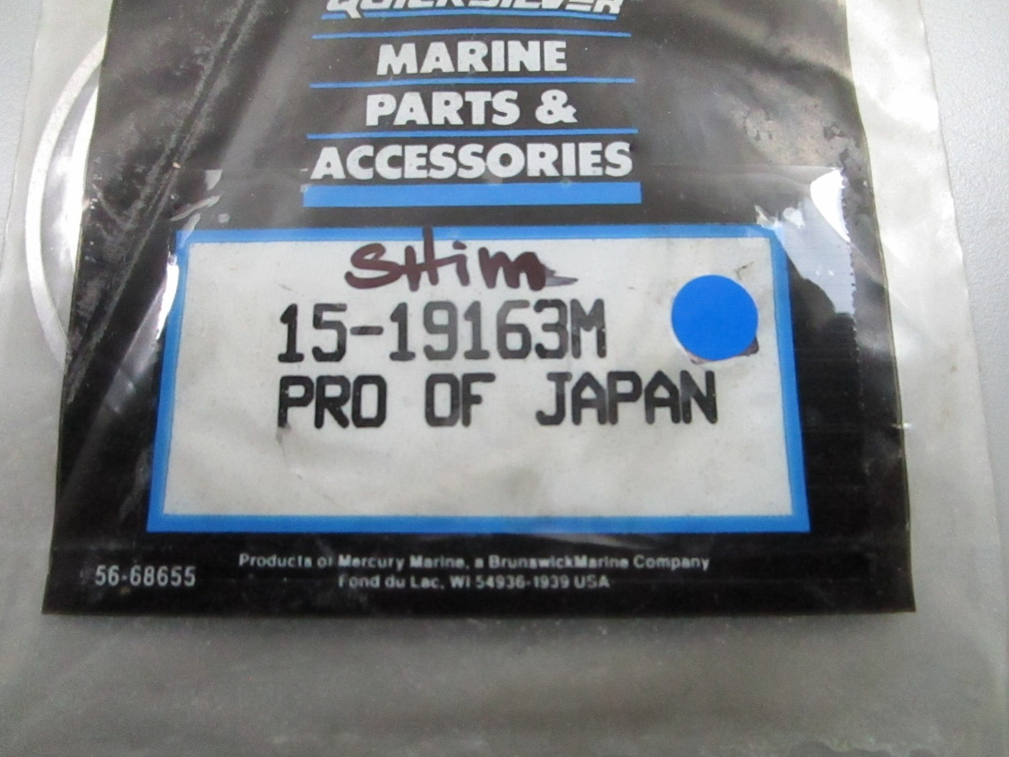 *NEW OEM* (LOT OF 5) 0810 Mercury Quicksilver Shim 15-19163M