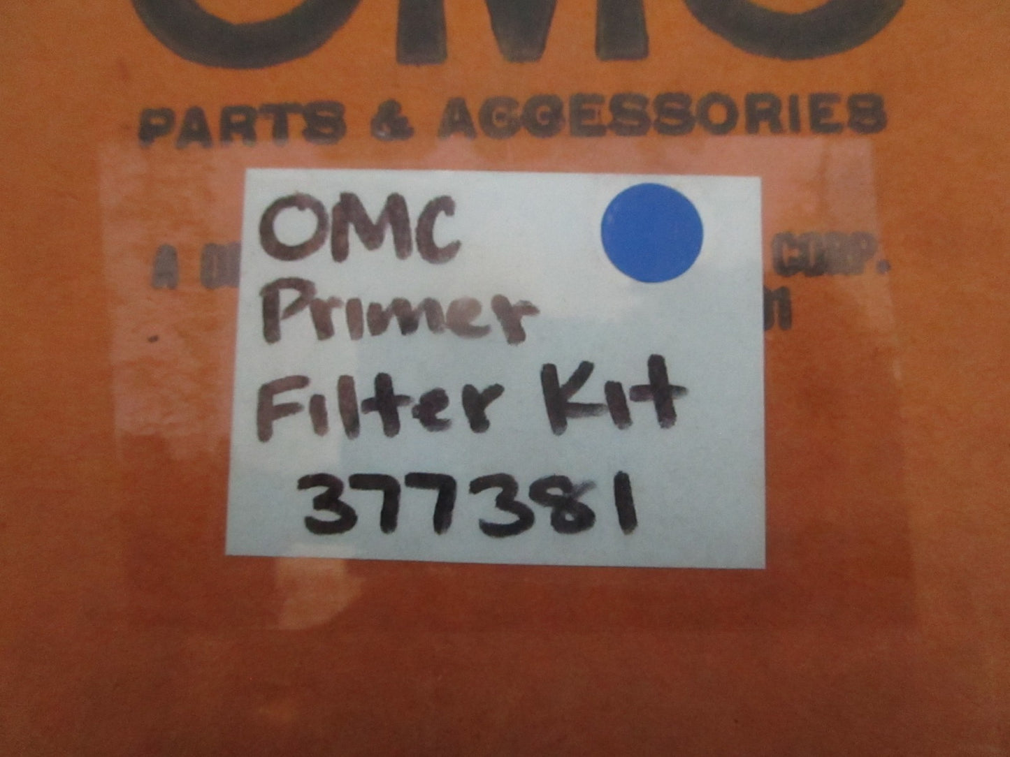 NEW OEM 377381 0377381 OMC Johnson Evinrude Primer Filter Kit 0820