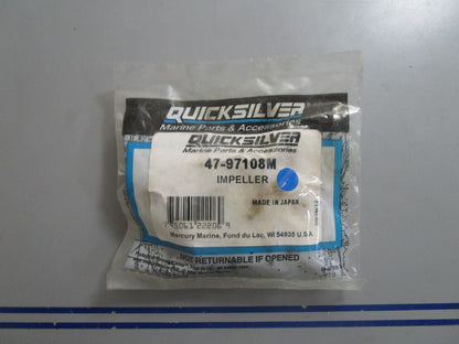 *NEW OEM* 0810 Mercury Quicksilver Impeller 47-97108M