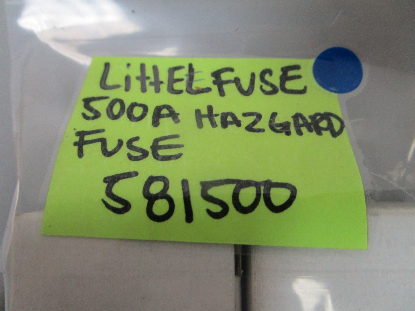 NEW OEM 581500 Lettelfuse 500AMP Hazgard Fuse 0720