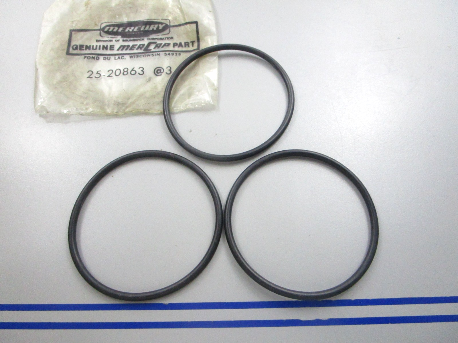 NEW OEM (LOT OF 3) 25-20863 Mercury Quicksilver O-Ring 0810