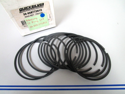 *NEW OEM* 0720 Mercury Quicksilver 12 Piston Ring Set 39-858772A12