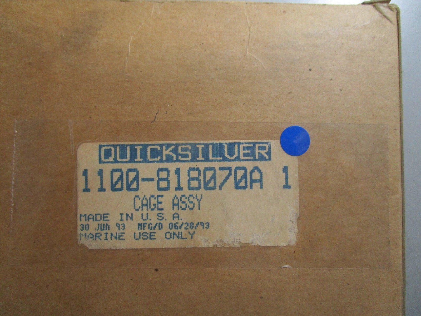 *NEW OEM* 0810 Mercury Quicksilver Cage Assembly 1100-818070A 1