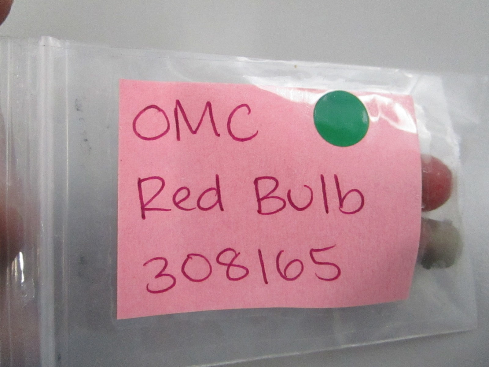NEW OEM (LOT OF 2) 308165 0308165 OMC Johnson Evinrude Red Bulb 0810
